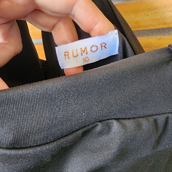 RUMOR dress bodycon mini black slinky size 10 - Picture 4 of 9